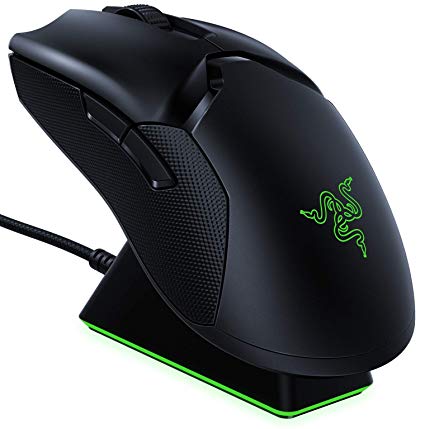Razer Viper Ultimate Hyperspeed Ambidextrous Wireless Gaming Mouse & RGB Charging Dock: Fastest Gaming Mouse Switch - 20K DPI Optical Sensor - Chroma Lighting - 8 Programmable Buttons - 70 Hr Battery