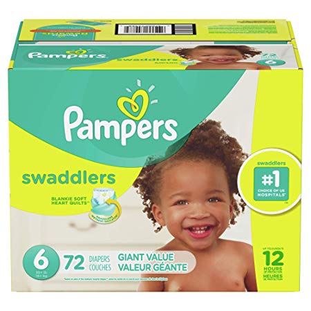 Diapers Size 6, 72 Count - Pampers Swaddlers Disposable Baby Diapers, Giant