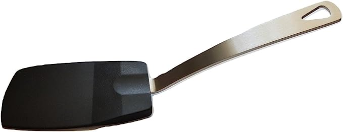 Norpro 18/10 Stainless Steel & Heat-Resistant Flexible Nylon Mini Spatula (1-pack, Black)