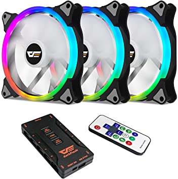 darkFlash CS140 140mm Addressable 3IN1 Addressable RGB Case Cooling Fans Quiet Edition for Computer Cases