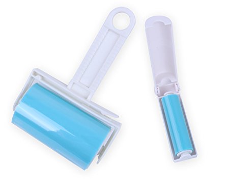 iLifeTech Reusable Sticky Picker Set Cleaner Lint Roller Pet Hair Remover Brush (Blue)