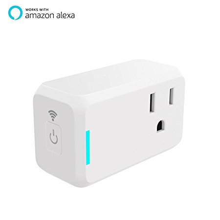 Smart Outlet TanTan Wi-Fi Enabled Mini Smart plug, Works with Amazon Alexa and Google Home, No Hub Required, Occupies Only One Socket, Remote Control Your Devices,UL Certified Timing Function Switch