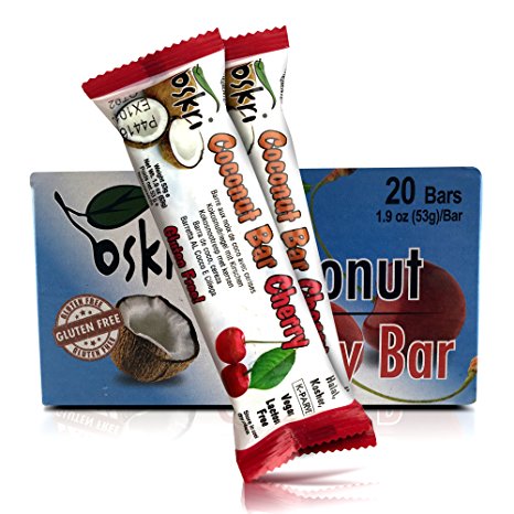 Oskri Cherry Coconut Bars - 53g - 20 bars