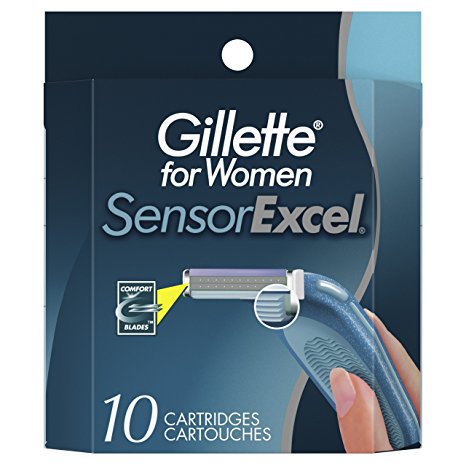Gillette Venus Women's Sensor Excel 2 Blade Razor Refills, 10 Count