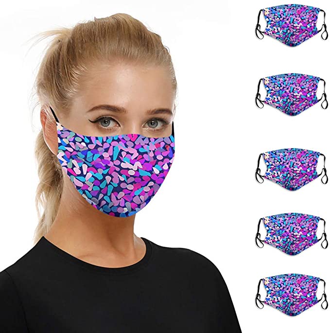 3/5/10pc Mouth Masks for Dust Protection Anti Face Mask Washable Earloop Mask Aadiju