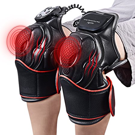 HailiCare Heat Therapy, Knee Physiotherapy Massager, Heated and Vibration Massage Knee and Joint Pain Relief Massager, Gift for Mom Dad Unisex Adults