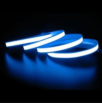 Onite® 3ft White Neon Glowing Strobing Electroluminescent Ribbon (El Tape/Belt)
