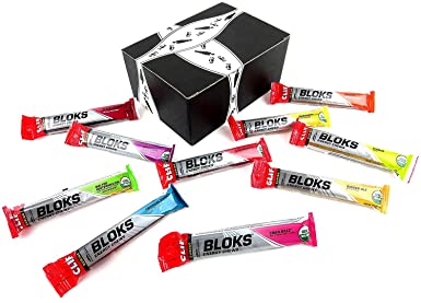 CLIF BLOKS Energy Chews 10-Flavor Variety: One 2.12 oz Package Each in a BlackTie Box (10 Items Total)