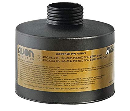 AVON CBRNF12B FILTER - 40MM Thread Gas Mask Filter