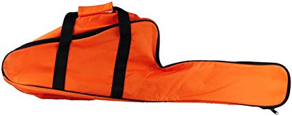 Chainsaw Bag Carrying Case Portable Protection Waterproof Holder Fit for Stihl & Husqvarna 12''/14''/16'' Chainsaw Storage Bag(Orange)