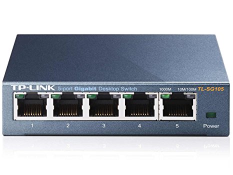 TP-Link 5-Port Gigabit Ethernet Steel Desktop Switch (TL-SG105)