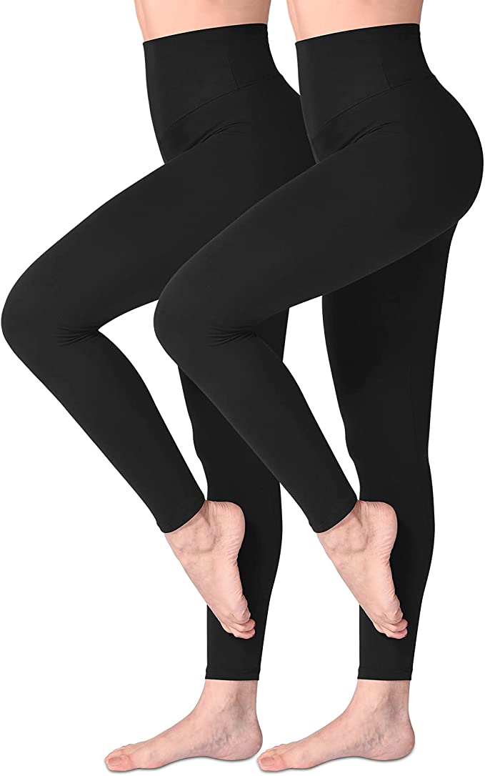 SINOPHANT High Waisted Leggings for Women - Stretch Opaque Tummy Control Gym Yoga Pants