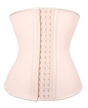 YIANNA Women's Underbust Latex Sport Girdle Waist Trainer Corsets Hourglass Body Shaper