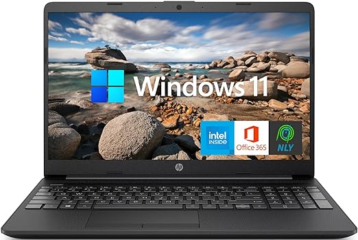 HP 15.6'' Laptop with 1 Year Microsoft Office 365,Intel Pentium Quad-Core Processor,Long Battery Life,RJ-45 Ethernet Port,USB Type-C,Wi-Fi,Webcam,HDMI,NLY MP,Windows 11 (16GB RAM | 1TB SSD) Black