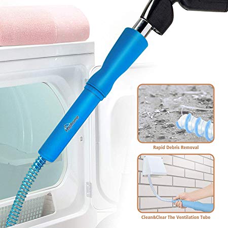 Haphome Dryer Snake Lint Remover for Quickly Removes Lint,Attachment for Dryer Lint Cleaner, Dryer Lint Removal Kit Over 3.5-Feet Long
