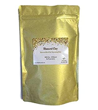 Rhassoul Clay (Ghassoul Clay) 1/2 Lb - Detoxifying and Rejuvenating clay - Moroccan Lava clay - Great for hair - DIY natural facial - Great for making soap - by HalalEveryday
