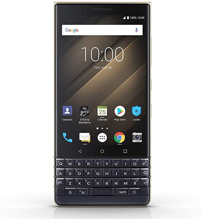 BlackBerry KEY2 LE Unlocked Android Smartphone (AT&T, T-Mobile, Verizon), 64GB, 13MP Rear Dual Camera, Android 8.1 Oreo (U.S. Warranty) - Champagne