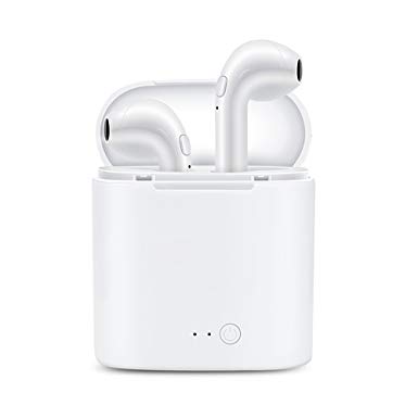 Mini Wireless Earbuds, Mini True Bluetooth Headphones Sports Headsets in-Ear Stereo Earphones with Built-in Mic and Charging Case