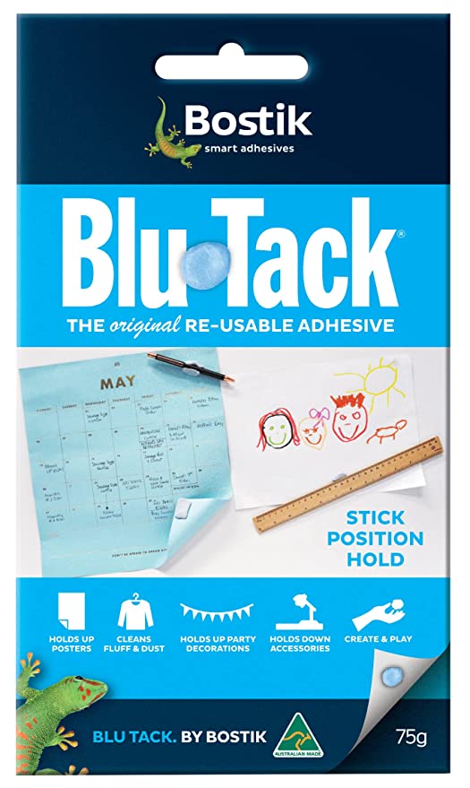 Bostik Blutack Reusable Adhesive 4 Pieces