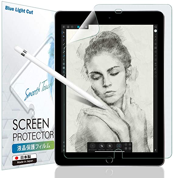 BELLEMOND Blue Light Cut Paper Screen Protector c/w iPad Pro 9.7" - Write, Draw & Sketch with The Apple Pencil as if Using on Paper - Reduces Eyestrain - Anti Reflection - 2020 Version - 1PC