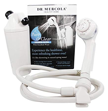 Dr. Mercola Pure and Clear Shower Filter with Handheld Wand