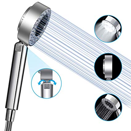 【New Version】Handheld Shower Head, High Pressure Showerhead with Double Sided Spray & Free Filling Design, Perfect Water Efficient for Massage Spa & Ultimate Shower Experience