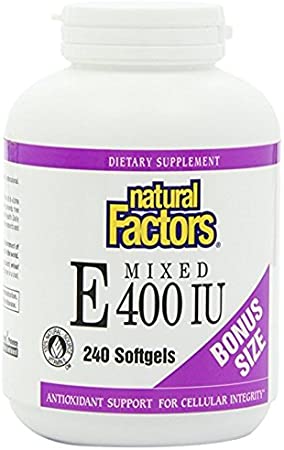 Natural Factors - Mixed Vitamin E 400UI - 240 softgels