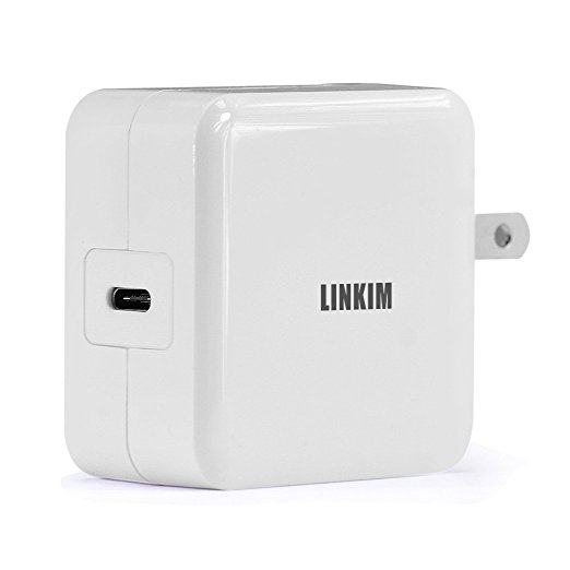 LINKIM 29W USB-C Power Adapter Type C Wall Charger with Power Delivery Foldable Plug for Apple Macbook 12 inches and More