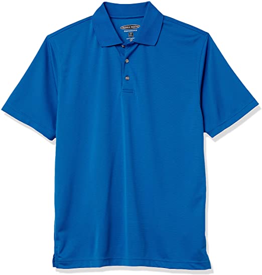 Men's Pebble Beach Golf Polo Shirt with Short Sleeve and Horizontal Textured Design