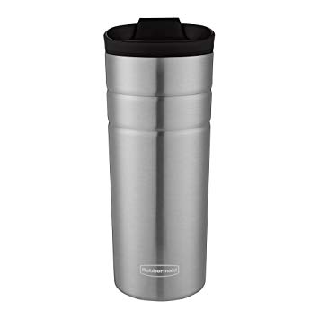 Rubbermaid Leak Proof Flip Lid Thermal Bottle, 16 oz., Black