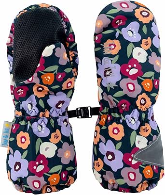 JAN & JUL Waterproof Rain Mittens with Fleece Lining for Baby and Kids