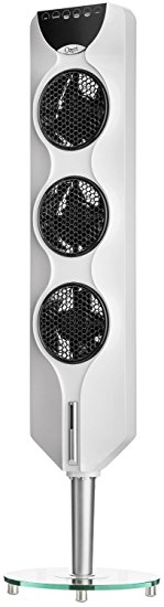 Ozeri 3x Tower Fan (44") with Passive Noise Reduction Technology White (2-Pack)