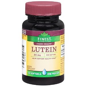 Finest Nutrition Lutein 20 mg Dietary Supplement Softgels, 30 ea
