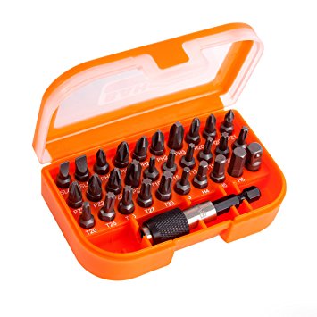 Bahco 59/S31B Bits-Box 31 pieces, 0 V, Orange/black