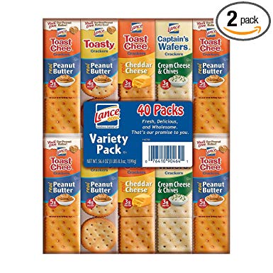 Lance Variety Pack,40 count, (56.8 oz total weight) (2 Pack (40ct))