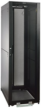 TRIPP LITE 42U Rack Enclosure Server Cabinet Doors and Sides 2400lb. Capacity Components SR2400 Black