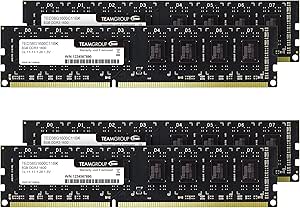 TEAMGROUP Elite DDR3 32GB Kit (4x8GB) 1600MHz (PC3-12800) CL11 Unbuffered Non-ECC 1.5V UDIMM 240 Pin PC Computer Desktop Memory Module Ram Upgrade - TED316G1600C112U01