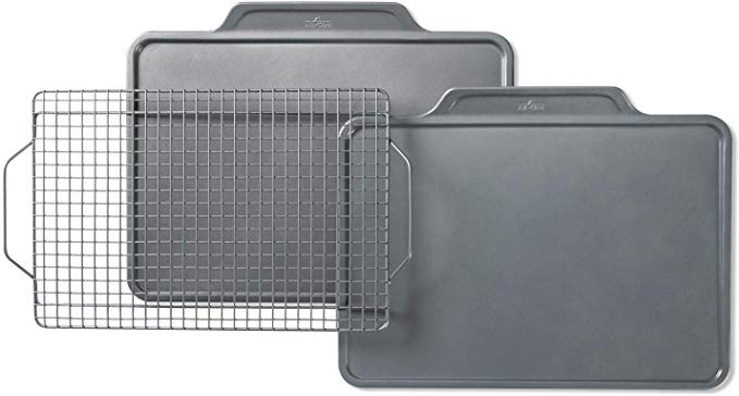 All-Clad J257S364 Pro-Release bakeware set, 3 piece, Grey