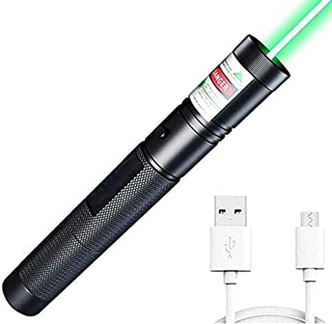 AVERYN Light LED Green 1 Mode Long Range Green Tactical Flashlight Green Shooting Flashlight Green Guiding Flashlight with USB Cable