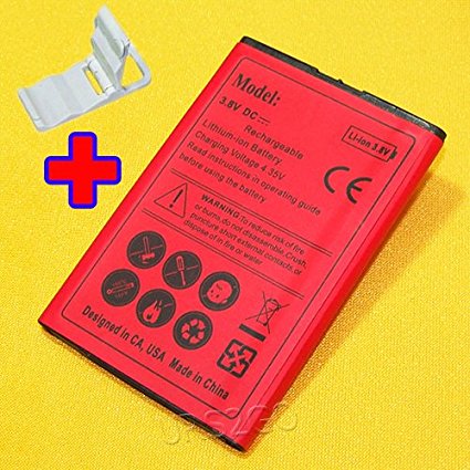 High Capacity Rechargeable 3300mAh Extended Slim Battery for ZTE ZMAX 2 Z958 AT&T Tracfone Cellphone