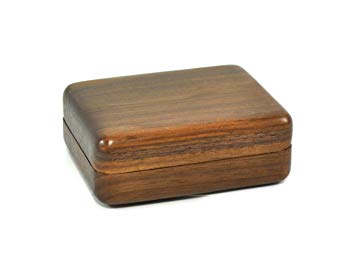 Walnut Grove Solid Wood Walnut Keepsake Treasure Box (Small)