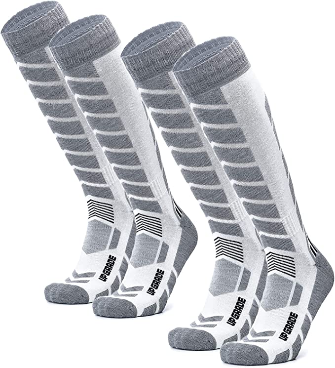 Wool Ski Socks Warmest-Best Lightweight Snowboard Socks for Winter Outdoor Men Women Kids