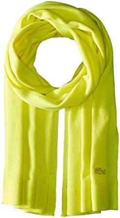 Lacoste Women's Solid Fine Jersey Cashmere Scarf