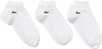 Lacoste mens 3 Multi Pack Solid Jersey Ankle Socks