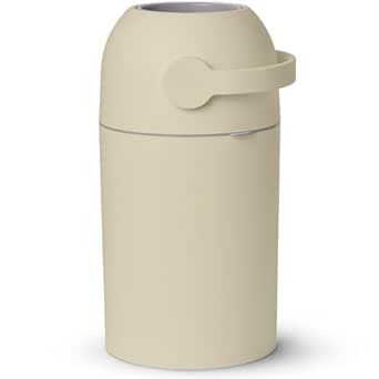Magic Baby Diaper Pail, Patented Odor-Stop System, Use Any Garbage Bag, One Hand Free Lever, 4 Rolls of Bag incld. (Beige)