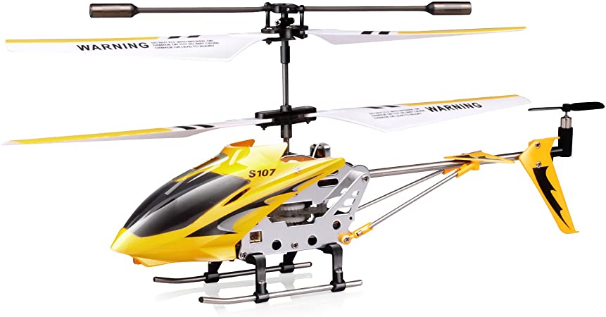 Syma 107G Phantom 3.5 Channel RC Helicopter with Gyro, Yellow