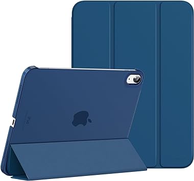 MoKo for iPad 10th Generation Case 2022, Slim Stand Hard PC Translucent Back Shell Smart Cover Case for iPad 10th Gen 10.9 inch 2022, Support Touch ID, Auto Wake/Sleep, Dark Sea Blue