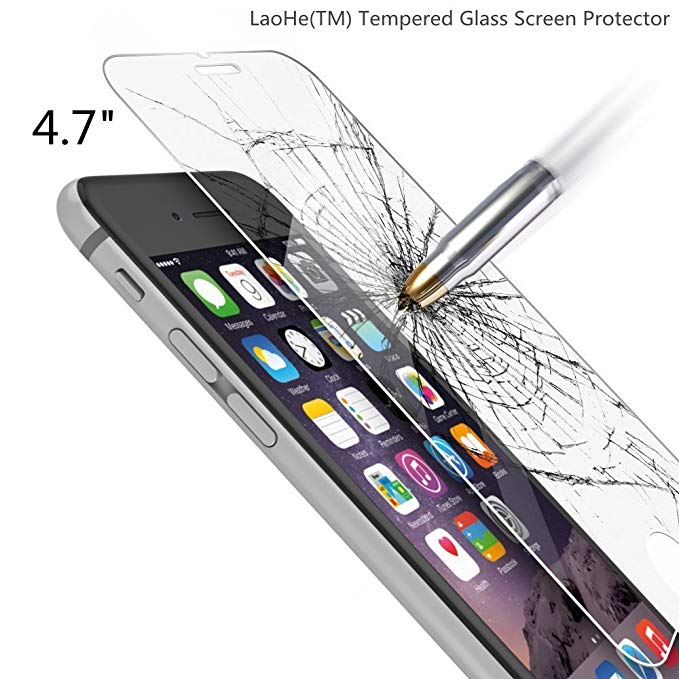 Letton Premium Tempered Glass Screen Protector Film for Apple Iphone 6 and Iphone 6s 4.7 (1pack)
