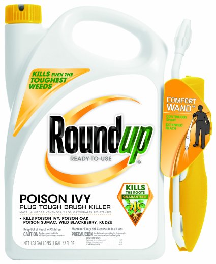 Roundup Poison Ivy Plus Tough Brush Killer Ready-to-Use Comfort Wand Sprayer, 1.33-Gallon