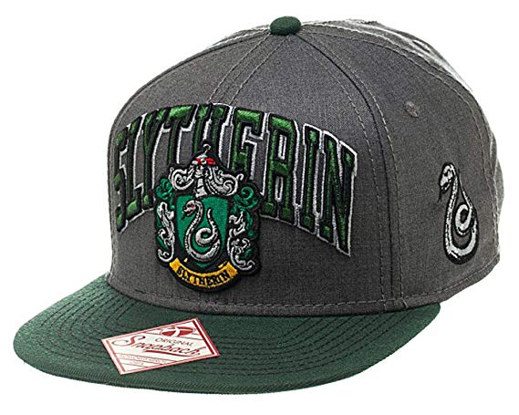 Bioworld Harry Potter Slytherin Snapback Hat Gray